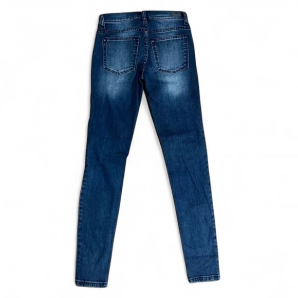 Sneak Peek SP Black Label Floral Embroidered Skinny Jeans Size 25 - Picture 2 of 16